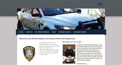 Desktop Screenshot of hudsonfallspd.com