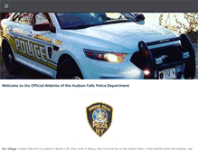 Tablet Screenshot of hudsonfallspd.com